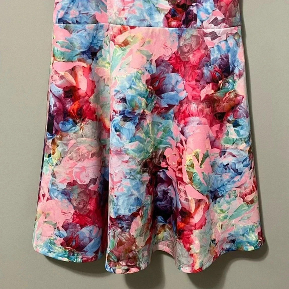 Melanie Lyne Floral Sleeveless Fit & Flare Lined Dress - Picture 5 of 12